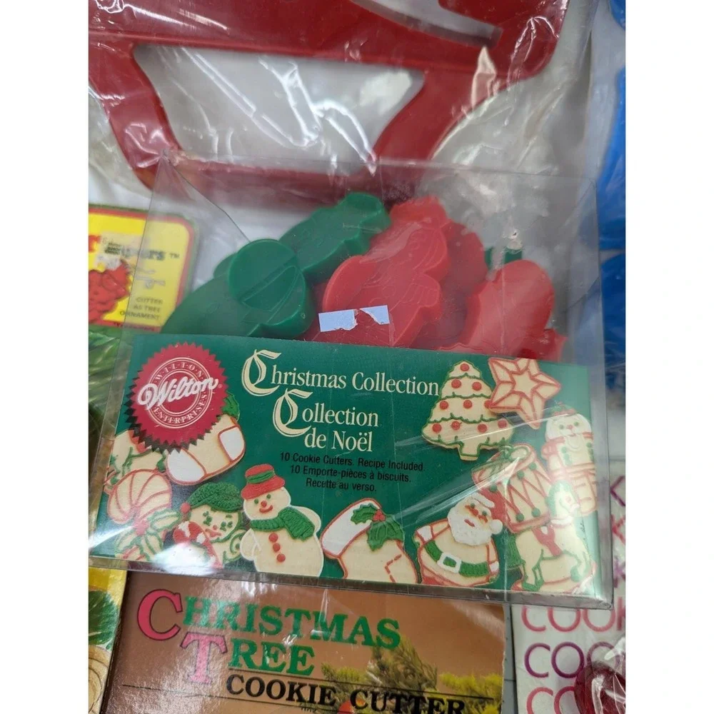 Christmas Cookie Cutters Plastic Metal Lot Love Molds